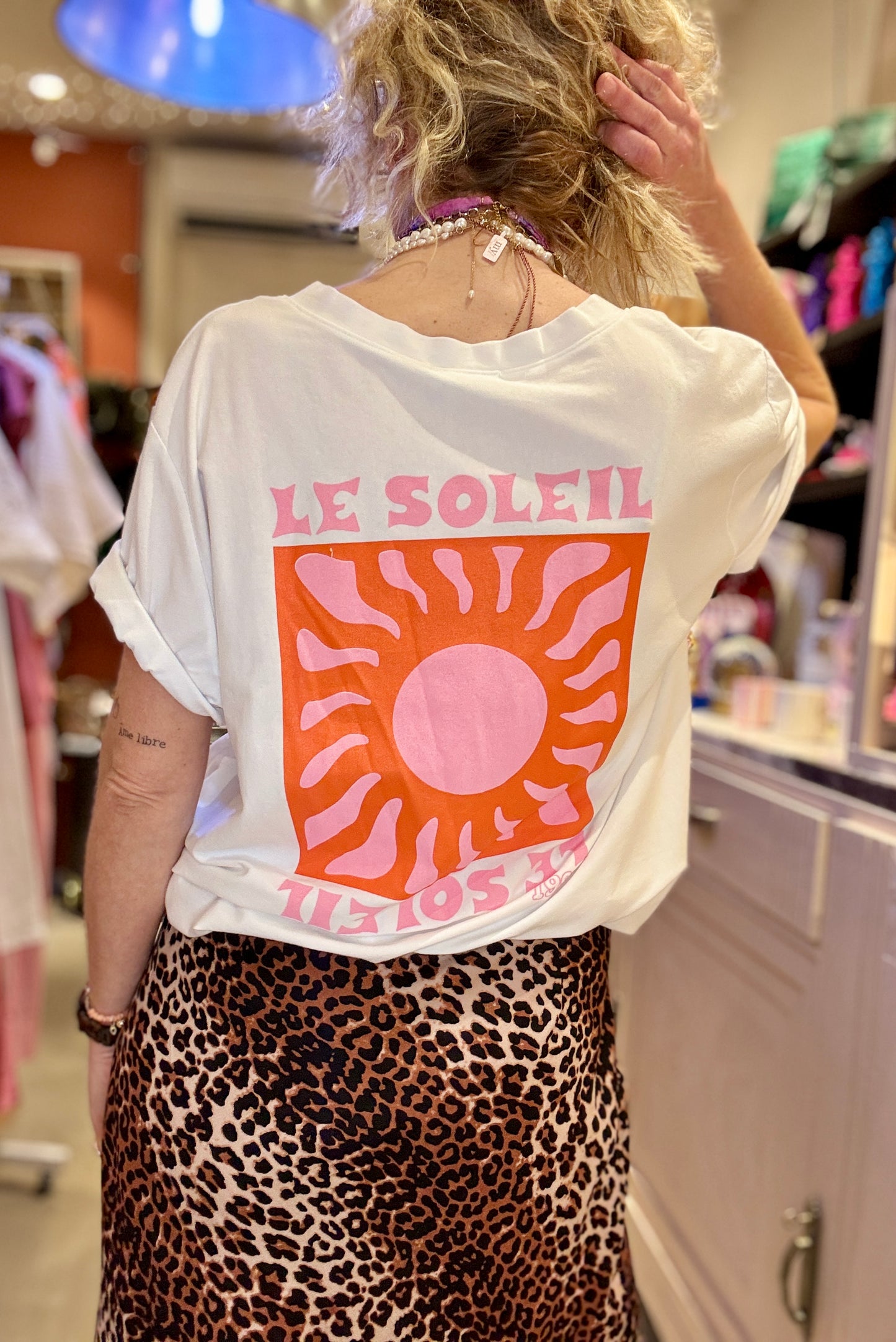 T-Shirt Oversize Soleil blanc