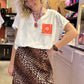T-Shirt Oversize Soleil blanc