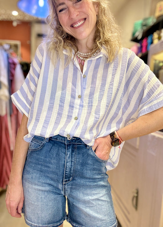 Chemise Berlingot bleue