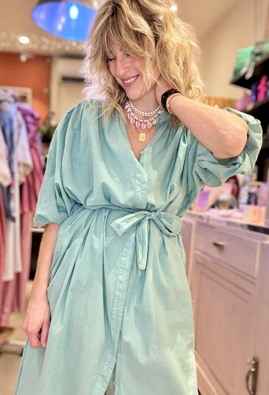 Robe Plume céladon