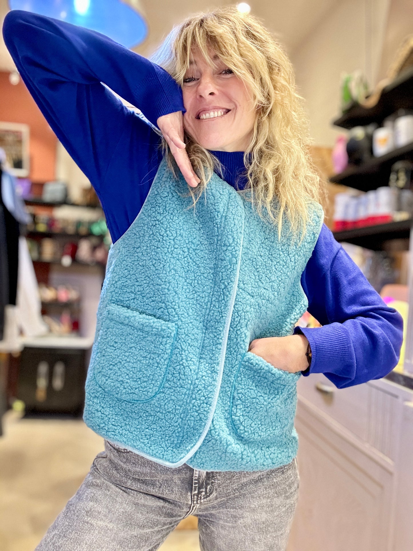 Gilet Smurf bleu