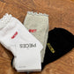 Trio de chaussettes côtelées