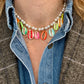 Collier Shell perles multico