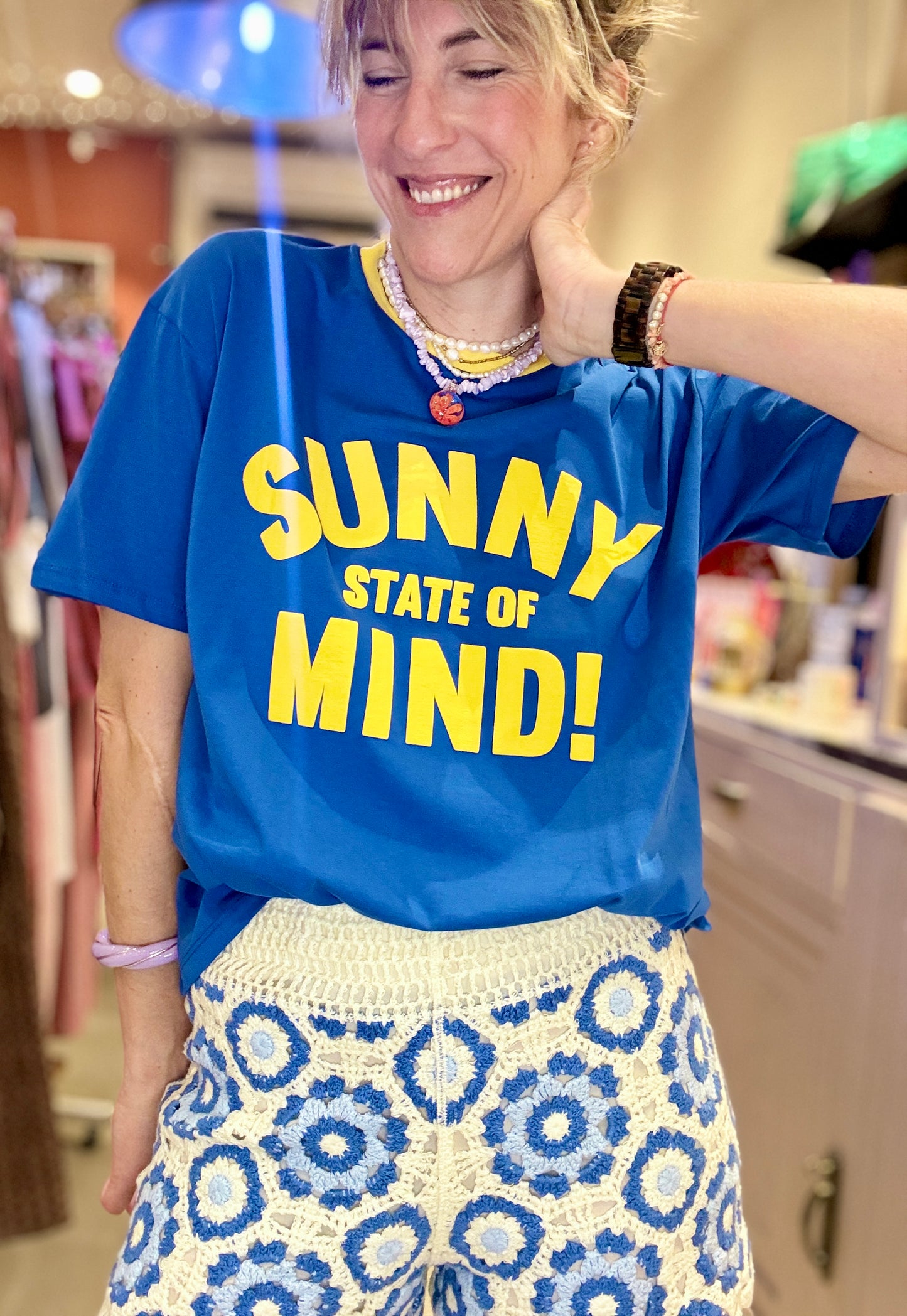 T-shirt Sunny bleu