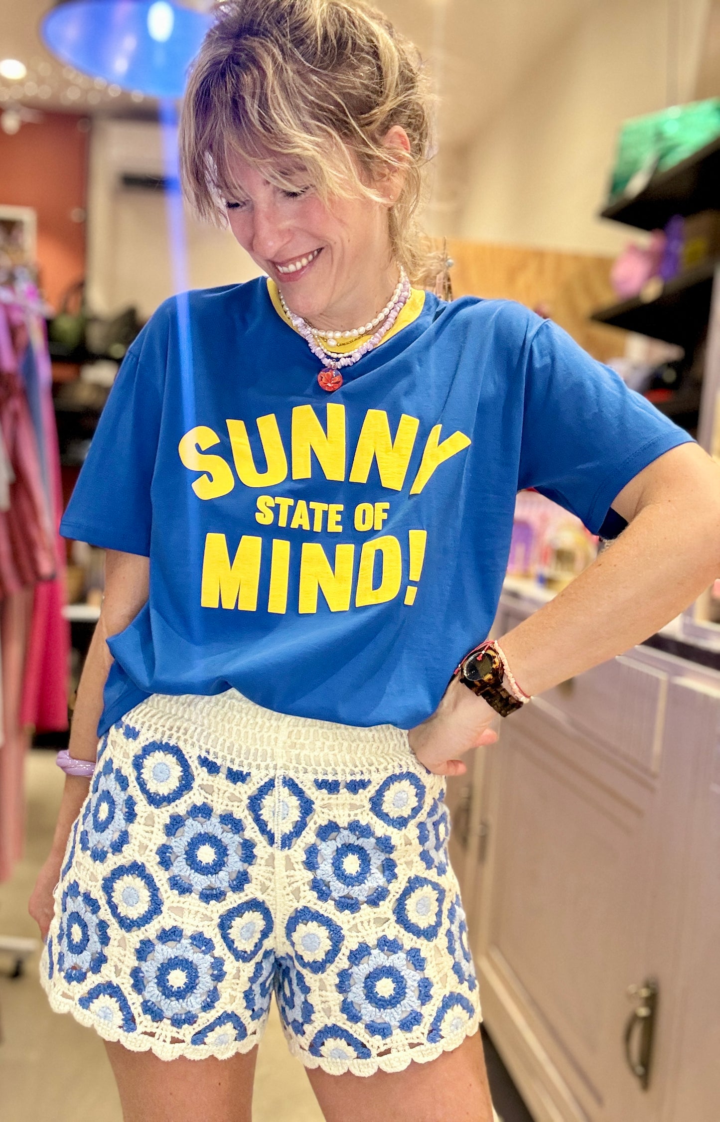 T-shirt Sunny bleu