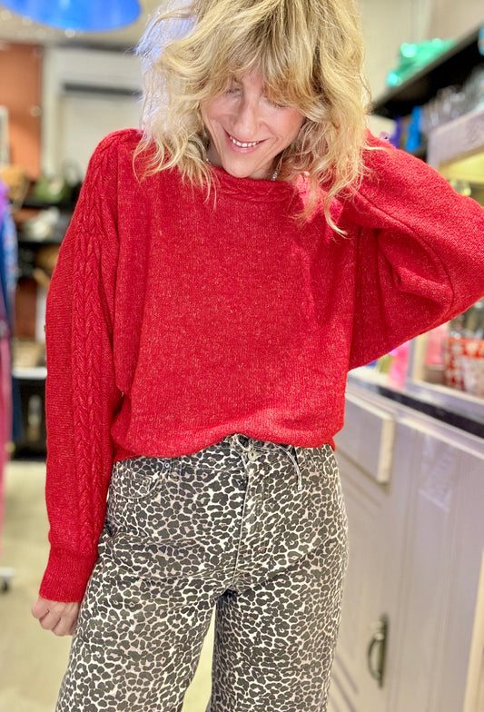 Pull Laura rouge