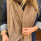 Grand foulard Oxford beige