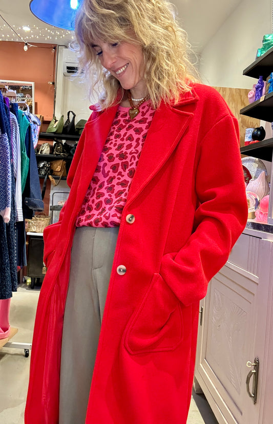 Manteau Marcel Rouge