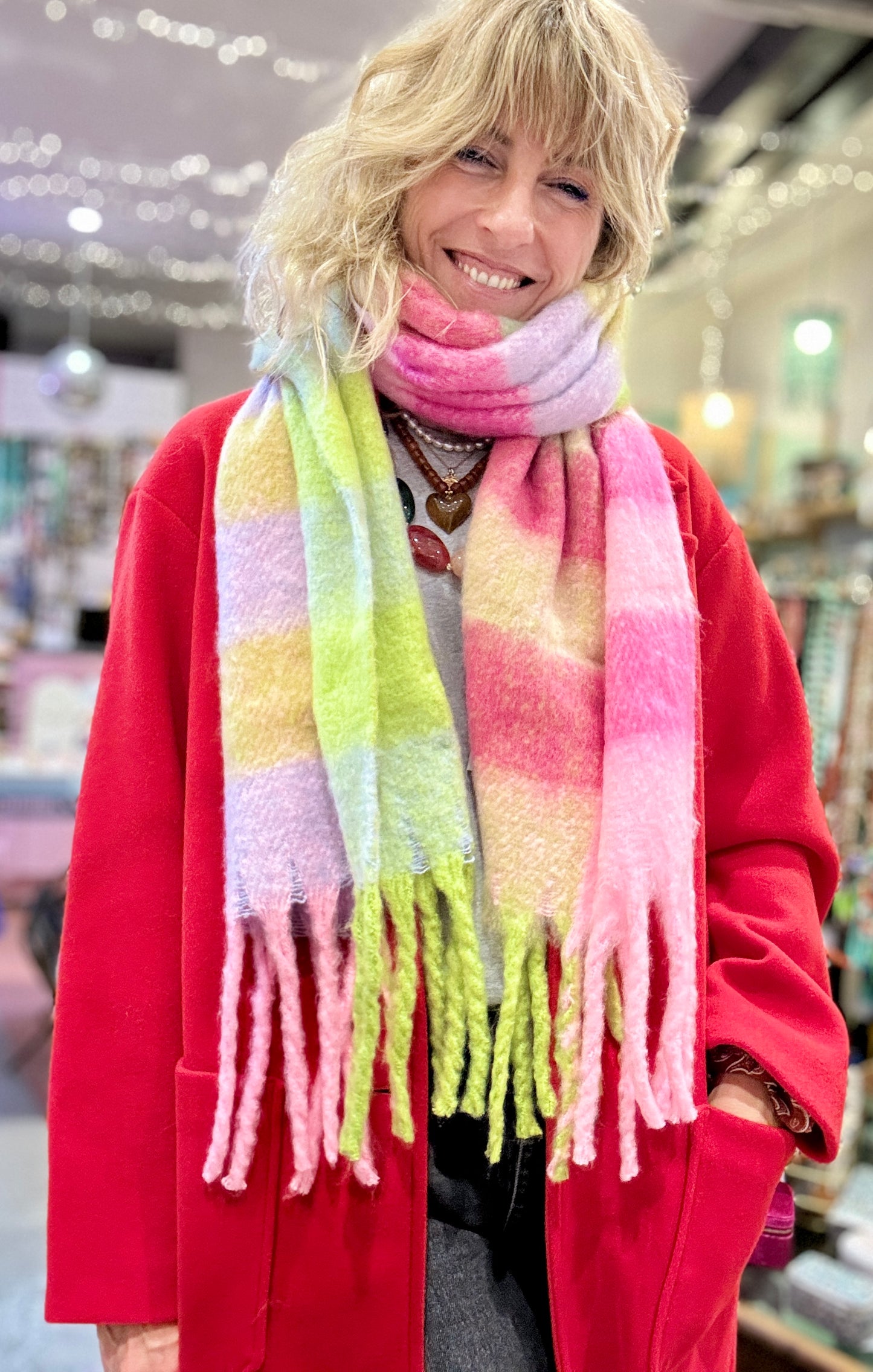 Echarpe Berlingot rose