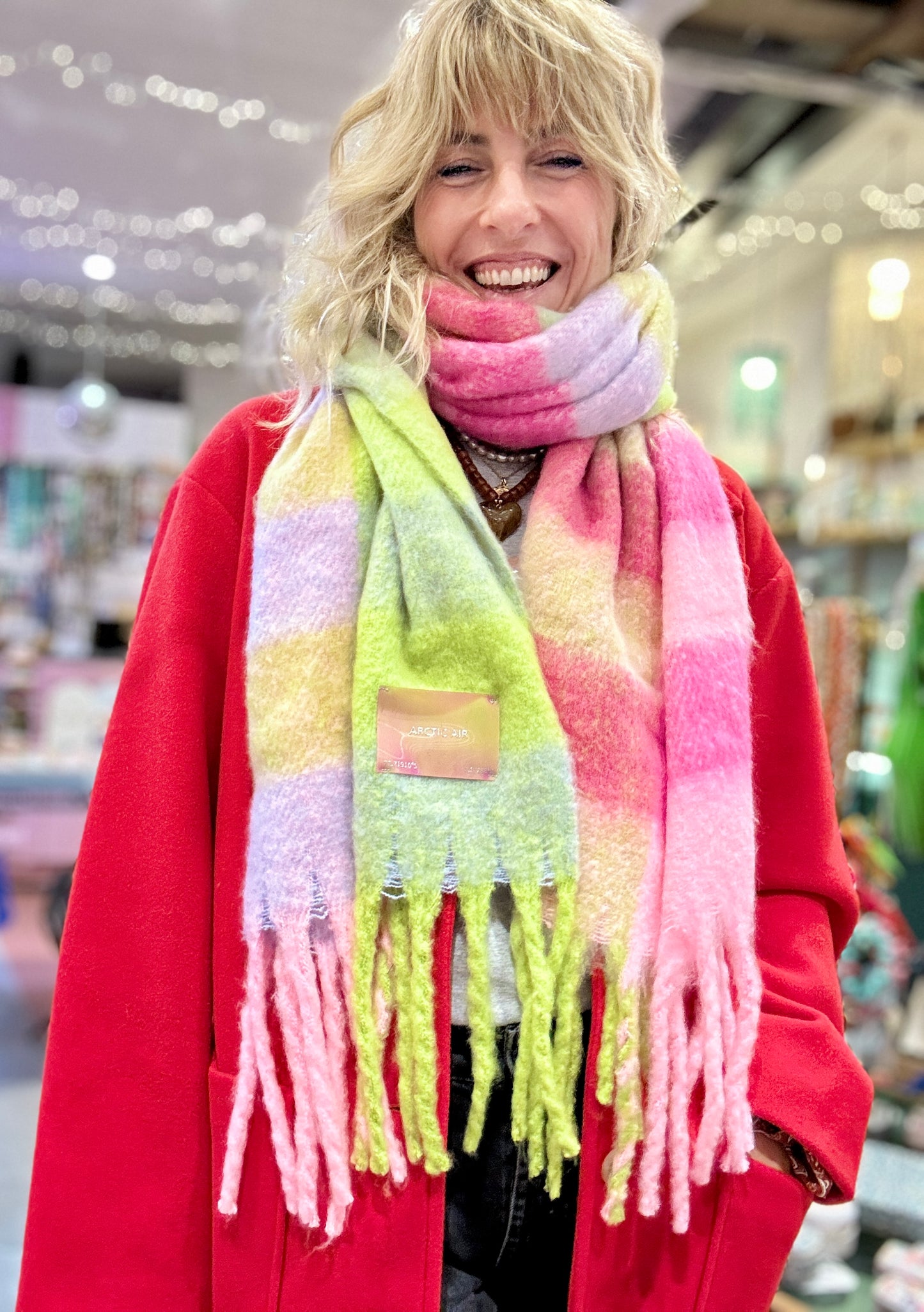 Echarpe Berlingot rose