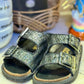 Sandales Rafia gris