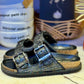 Sandales Rafia gris