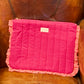 Pochette d'ordi Vichy rose