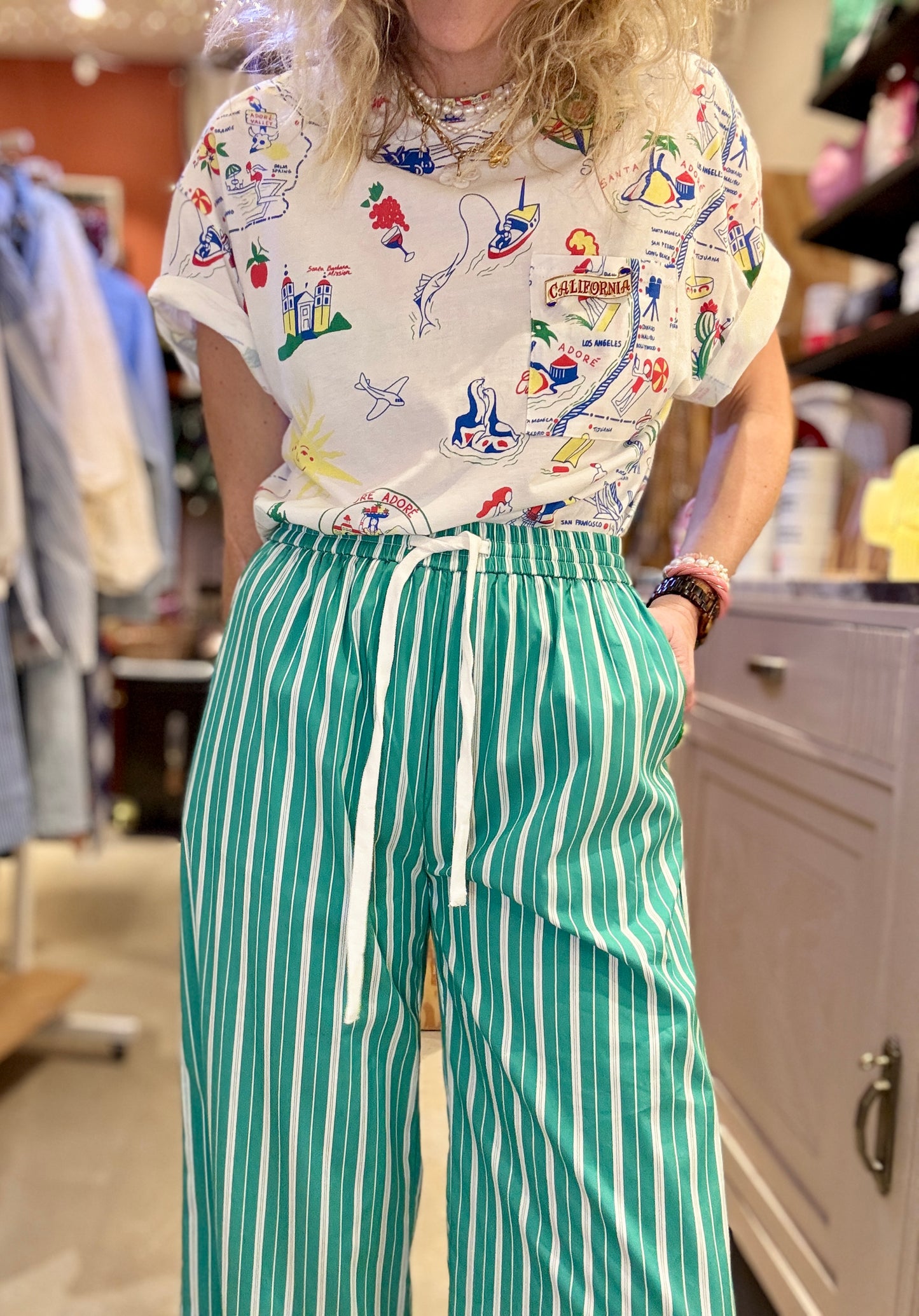 Pantalon Menthe à l'eau