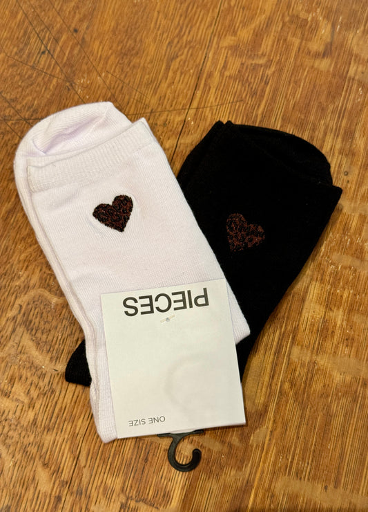Duo chaussettes Coeur Léopard