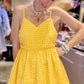 Robe Bardot jaune