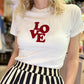 T-Shirt Love blanc