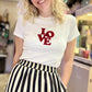 T-Shirt Love blanc