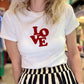 T-Shirt Love blanc