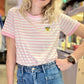 T-shirt Love Smile rose
