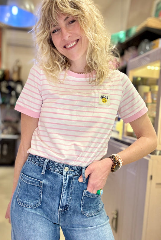 T-shirt Love Smile rose