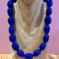 Collier Perles Bleues
