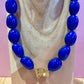 Collier Perles Bleues
