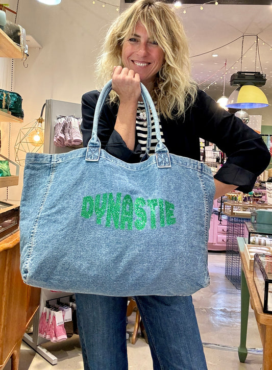 Maxi cabas Dynastie vert