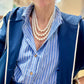 Collier de perles 3 rangs