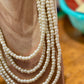 Collier de perles 5 rangs