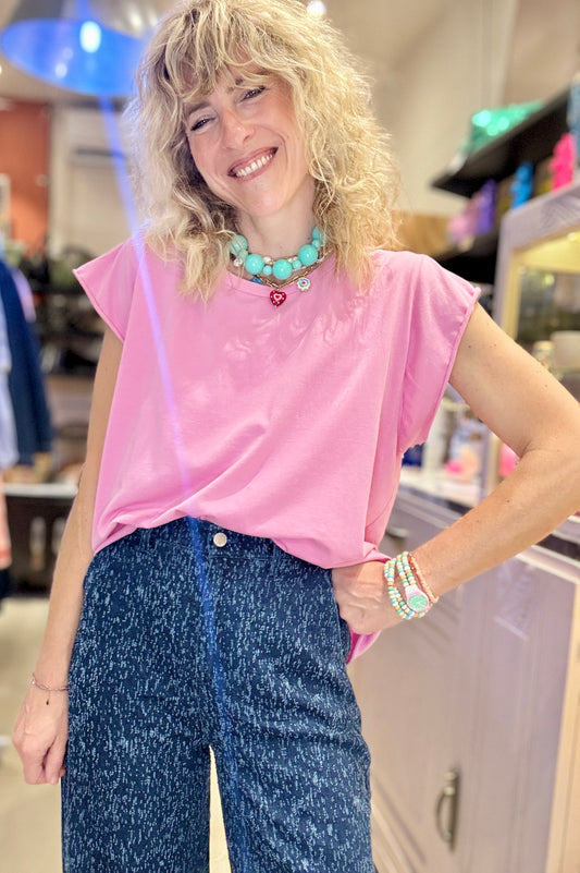 T-shirt Bubble Gum rose