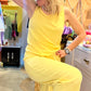 Pantalon jog Kim Basinger jaune