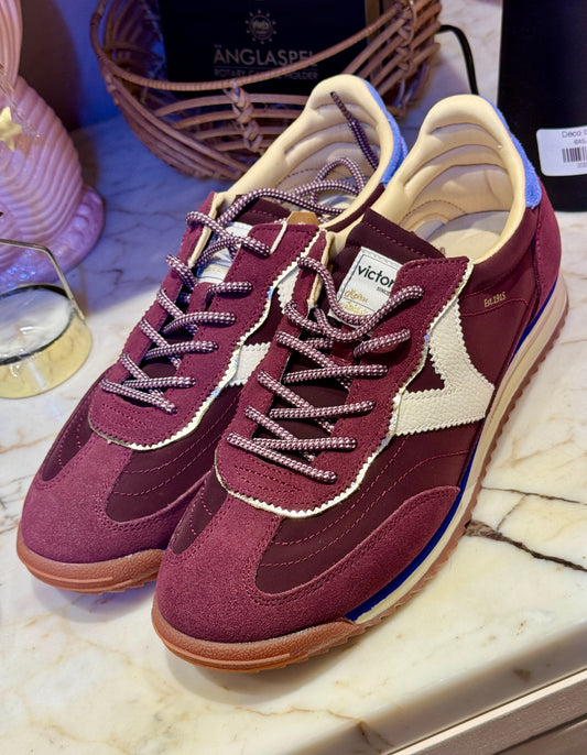 Baskets Retro bordeaux