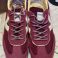Baskets Retro bordeaux