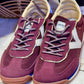 Baskets Retro bordeaux