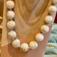 Collier Boule beige