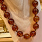 Collier Boule marron