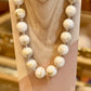 Collier Boule beige