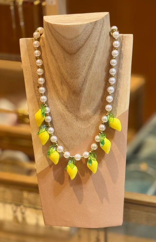 Collier Citron Pearl