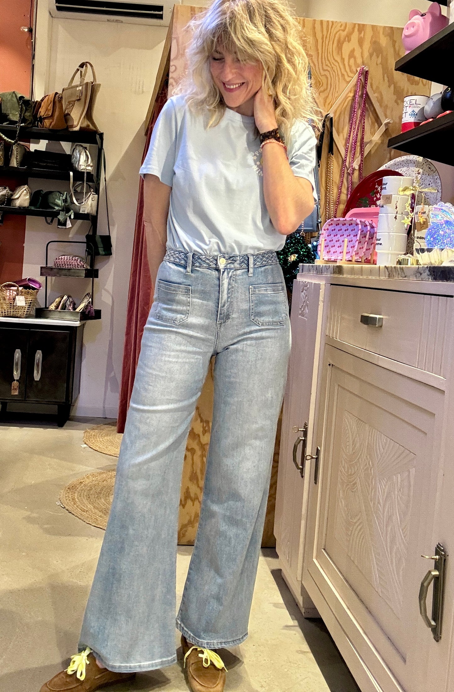Jean Janis Bleu clair