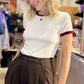 T-shirt University blanc