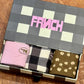 Boite grise de 3 chaussettes Fun