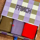 Boite parme de 3 chaussettes Fun