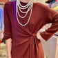 Robe Olive bordeaux