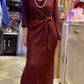 Robe Olive bordeaux