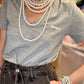 T-shirt Bisous gris