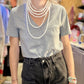 T-shirt Bisous gris