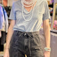 T-shirt Bisous gris