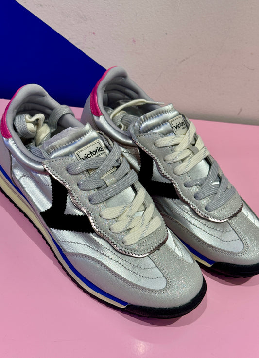 Baskets Retro argent