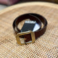 Ceinture Art Déco cuir
